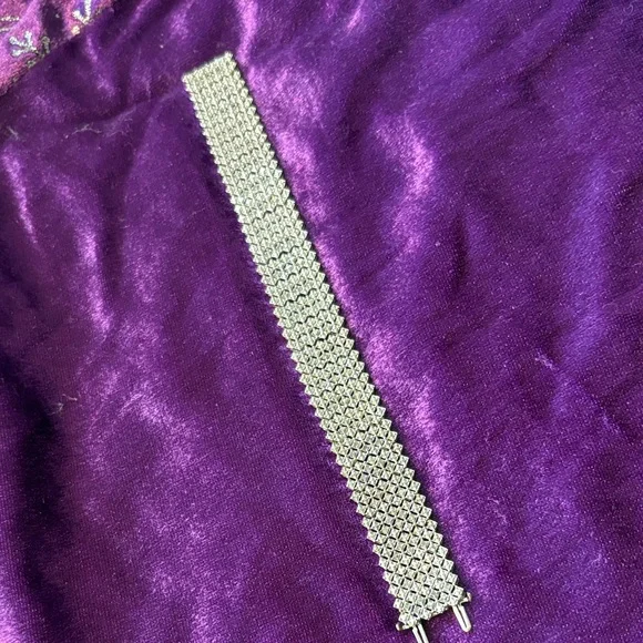 925 Silver Bracelet with Moissanite stones. - Picture 1 of 8